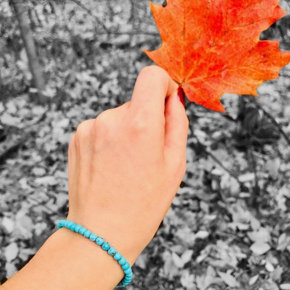 14K gold-filled and Turquoise bracelet - Picture 3 of 4